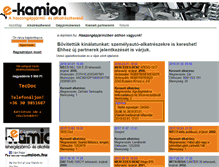 Tablet Screenshot of e-kamion.hu
